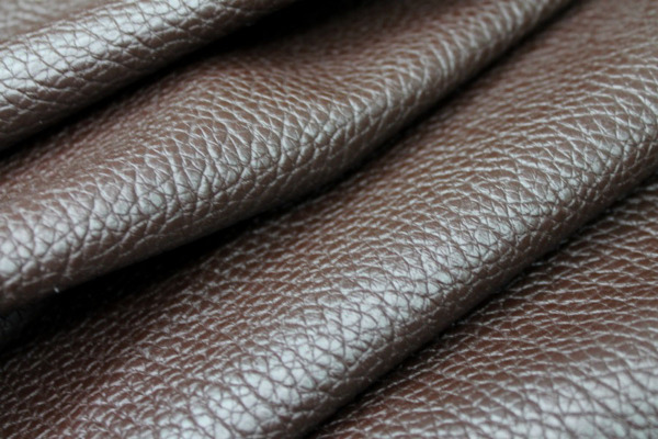 Textured Leatherette - Brown fabric