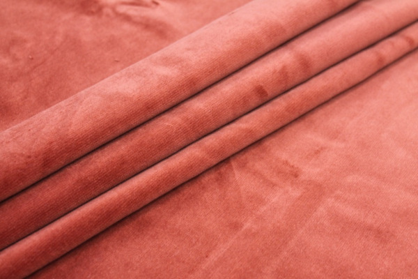 Heavy Cotton Velvet - Rust fabric