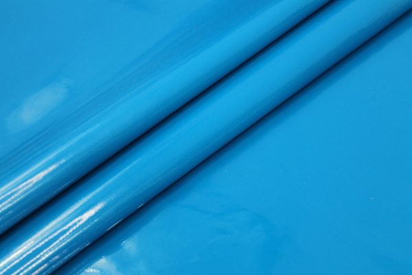 Glossy PVC - Bright Blue fabric