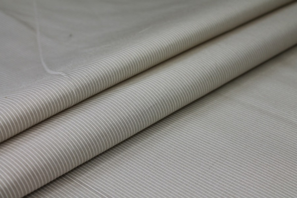 Ecru Silk Cotton "Ottoman" fabric