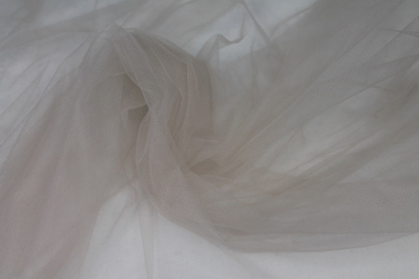 Pale Nude Illusion Tulle - Non Stretch fabric