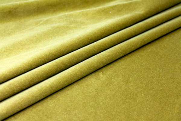 Heavy Cotton Velvet - Chartreuse fabric
