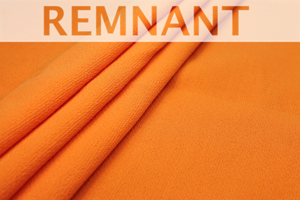 Double Wool Crepe - Neon Orange - 0.3-0.35m Piece fabric