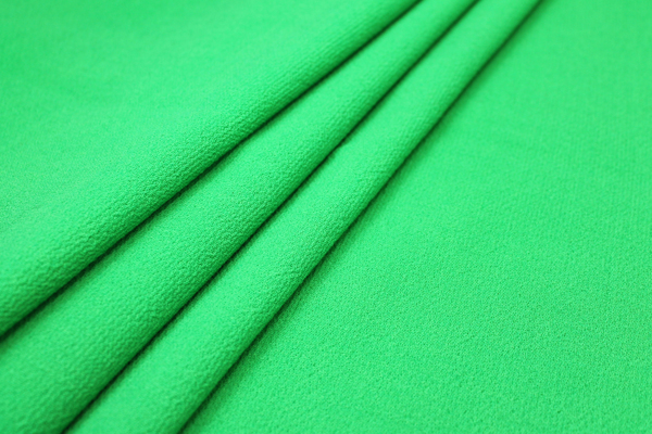 Double Wool Crepe - Bright Green fabric
