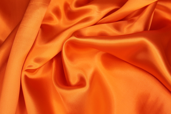 Orange Viscose Satin Lining fabric