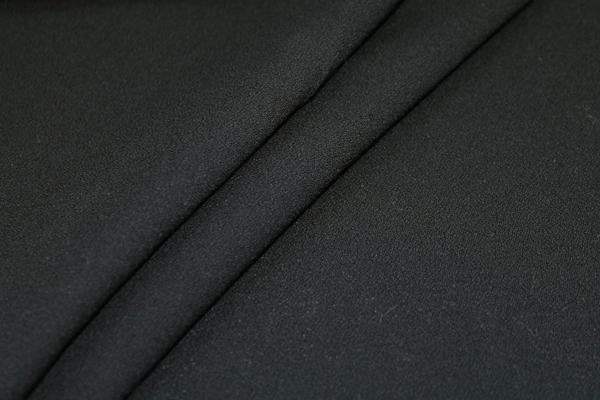 Wool Crepe - Black fabric