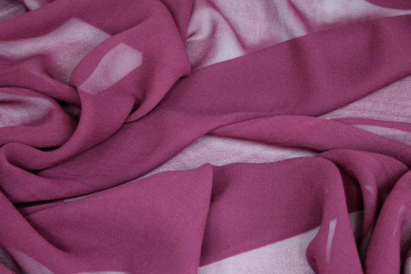 Maroon Silk Georgette - 110cm wide fabric