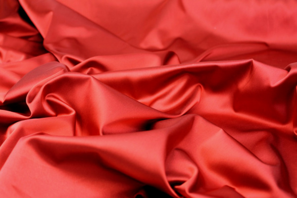 Stretch Duchesse Satin - Brick Red fabric