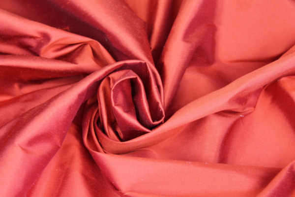 Silk Dupion - Burnt Orange - B19 fabric
