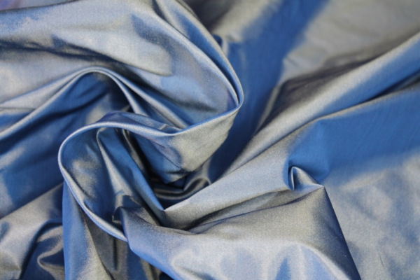 Polyester Taffeta - Royal Blue shot Mint fabric