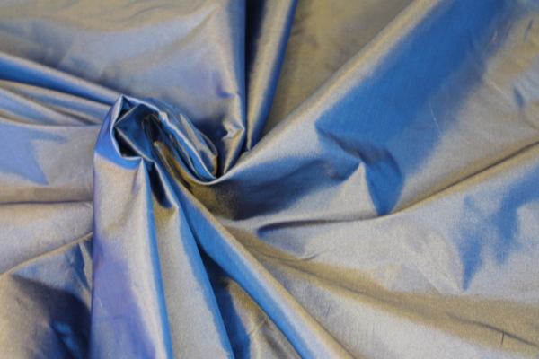 Polyester Taffeta - Blue shot Gold fabric