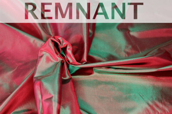 Acetate Taffeta - Red shot Green - 1.3m Piece fabric