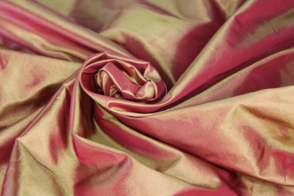 Polyester Taffeta - Red shot Yellow fabric