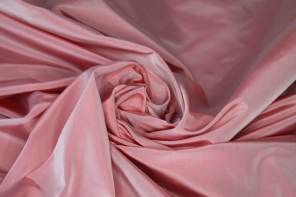 Acetate Taffeta - Red shot Ivory fabric