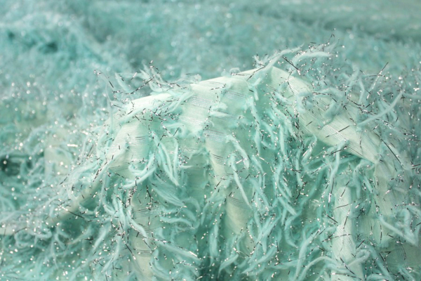Tufts with Lurex - Mint fabric