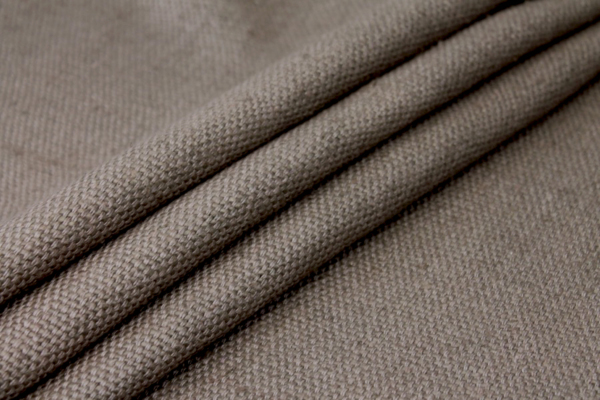 Chunky Basket Weave Silk Matka - Brown fabric