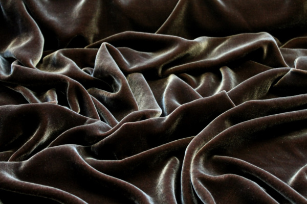 Silk Velvet - Coffee fabric