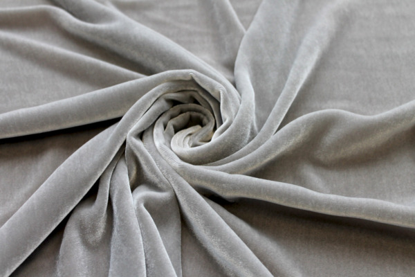 Silk Velvet - "Platinum" fabric