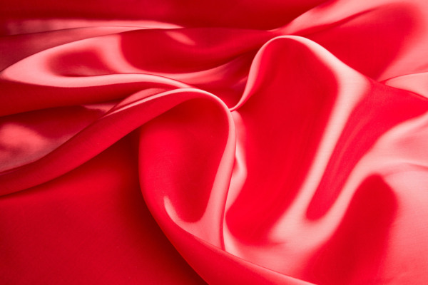 Heavy Weight Liquid Satin Organza - Red fabric