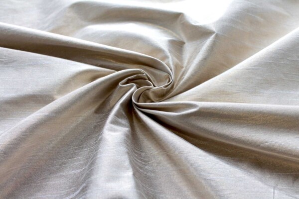 Metallic Poly Dupion - Pale Gold fabric