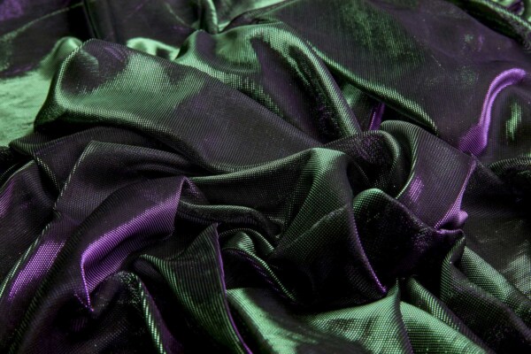 Purple Green Colour Changing Sheer Jersey fabric