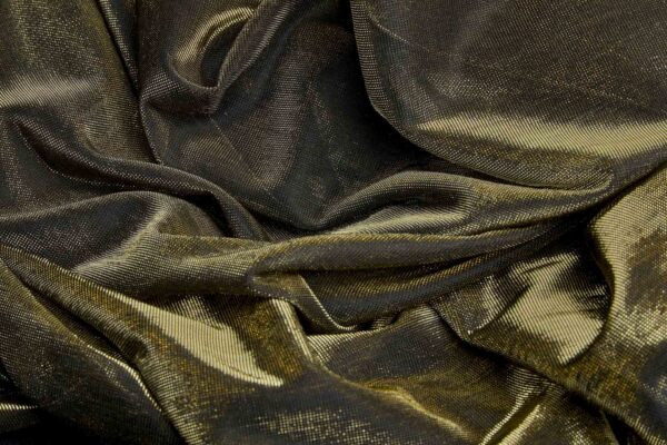 Black Gold Colour Changing Sheer Jersey fabric