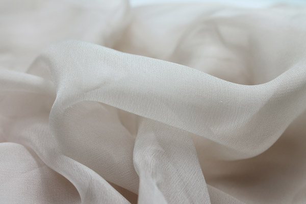 Oyster Silk Chiffon fabric