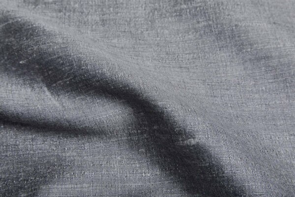 Grey Textured Raw Silk fabric