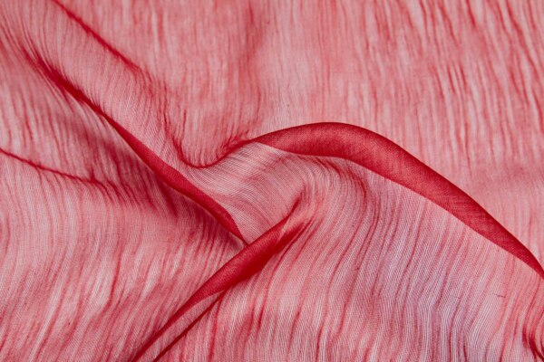 Distressed Silk Cotton - Red fabric