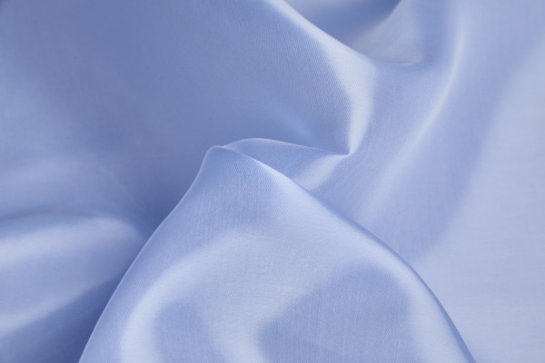 Heavy Weight Liquid Satin Organza - Sky Blue - 0.55m Piece fabric