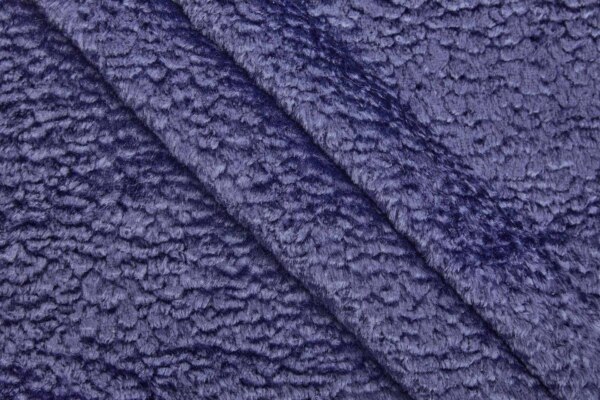 Faux Astrakhan - Blue / Purple fabric