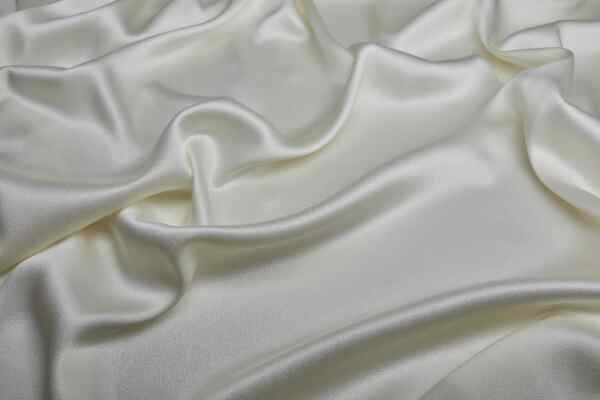 Textured Viscose and Acetate Satin Backed Crepe - Vintage Ivory fabric
