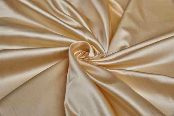 Silk Duchess Satin - Soft Peach fabric