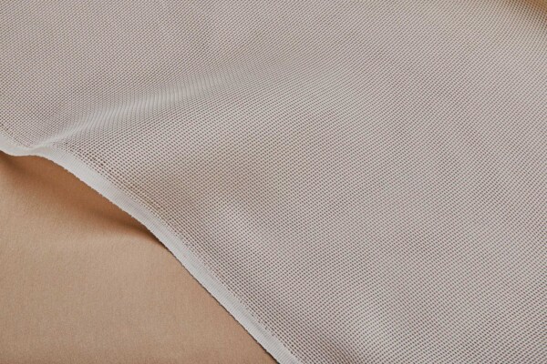 Multi Strand Silk Gauze Organza - Vintage Ivory fabric