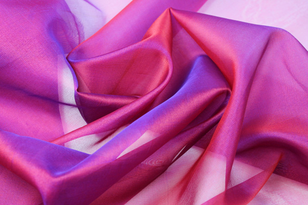 Silk Organza - Red Shot Purple fabric