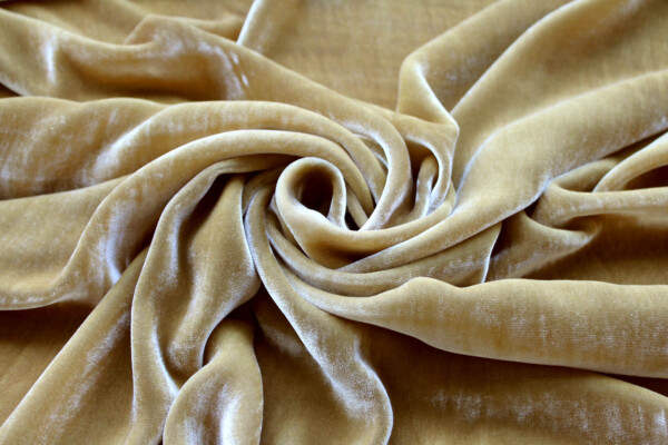 Silk Velvet - Lemon Ginger fabric