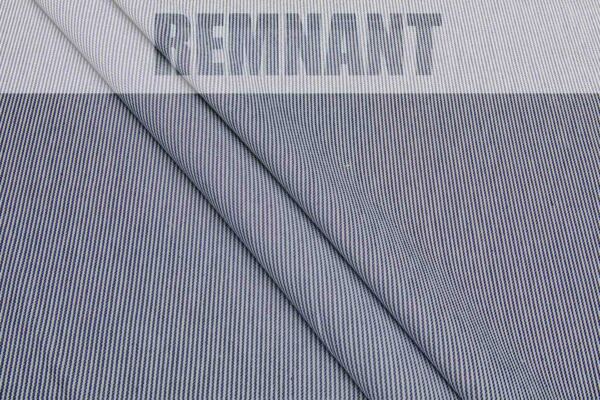 Striped Denim - Indigo and Off White - 0.35m Piece fabric