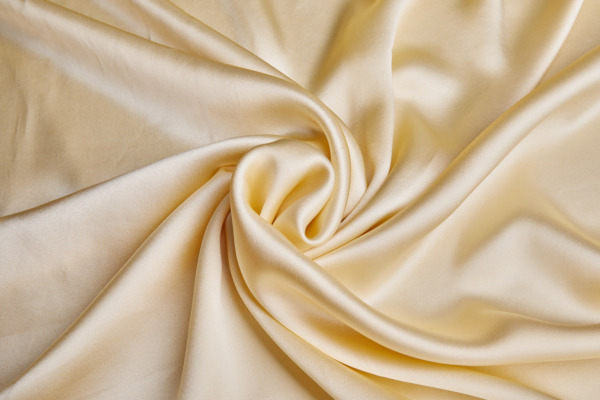 Rich Cream Silk Satin fabric