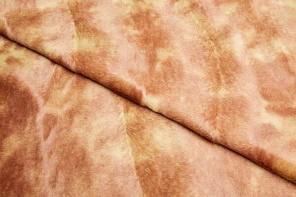 Pony Skin in Caramel and Ginger fabric