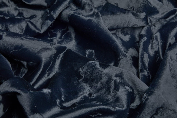 Pony Skin in Black on Black Cow Flecks fabric