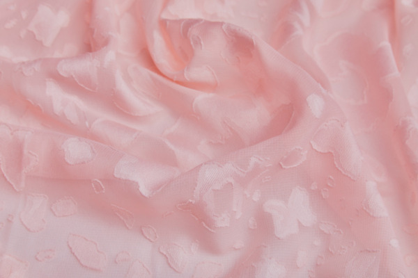 Contemporary Devore Burnout in Pale Pink fabric