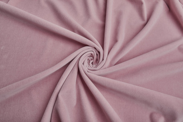 Italian Cotton Velvet - Rose Pink fabric