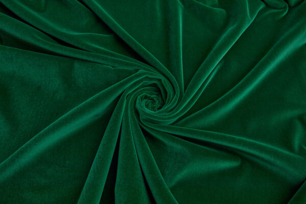 Italian Cotton Velvet - Christmas Green