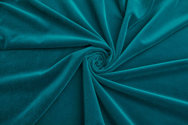 Italian Cotton Velvet - Teal