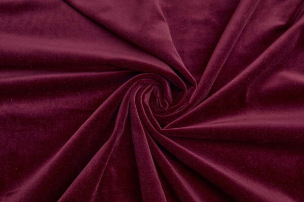 Heavy Cotton Velvet - Burgundy