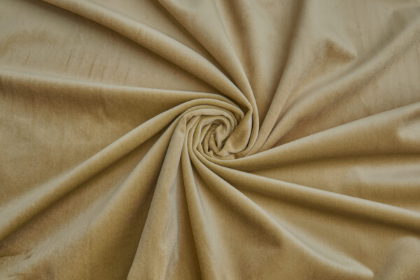 Heavy Cotton Velvet - Golden Beige