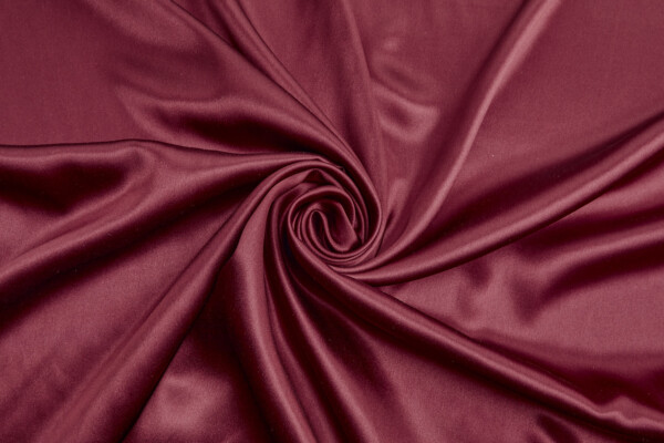 Lighter Weight Japanese Maple Red Silk Satin fabric