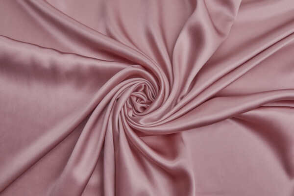 Vintage Pink Silk Satin - 112cm wide fabric