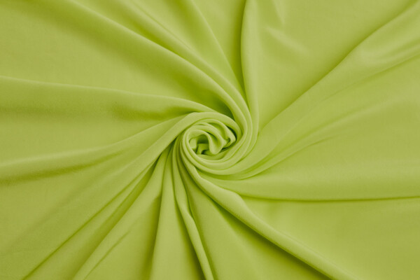 Neon Lime Silk Crepe de Chine