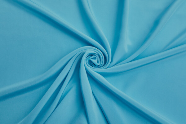 Bright Turquoise Silk Crepe de Chine